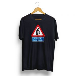 Senior Shooter Road Sign T-Shirt Black