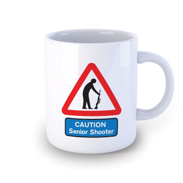 Caution Senior Shooter Funny Mug